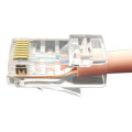 Разъем легкой оконцовки PLEZ-8P8C-U-C6-100 RJ-45 (8P8C) под витую пару кат.6 (50 µ/ 50 микродюймов) универс. (для ож и мж кабеля) (уп.100шт) Hyperline 403343