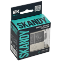 SKANDY Кнопка звонка с индикацией для отелей 10А SK-V17B бежевый IEK