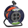 Удлинитель на пластик. катушке 4х40м без заземл. 10А IP20 RPx-4s-2х1.0-40m ПВС 2х1 Эра Б0043051