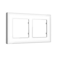 AF580132 Рамка ALFA Arctic Белый Стекло органическоеСеребро 2-ая AMBRELLA VOLT