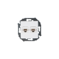 Розетка компьютерная 2-м СП Simon 15 RJ45 кат.5E Systimax механизм бел. Simon 1591593-030