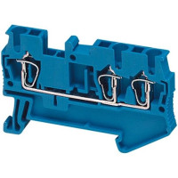 КЛЕММНИК ПРУЖ ПРОХОД 2,5ММ2 3ТЧК СИНИЙ