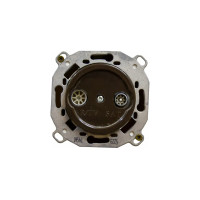 Розетка Bironi r/tv-sat оконечная для скрытого монтажа (механизм, накладка), коричневый B3-305-22