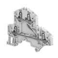 Клемма втычная ZK2,5-D2 - 2 уровня, 2 цепи, серая - 2,5 мм², 4 зажима