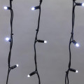 Гирлянда светодиодная Айсикл (бахрома) 4х0.6м 128LED бел. 10Вт 230В IP67 провод каучук черн. Neon-Night 255-225