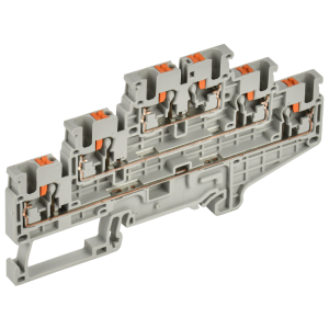 Колодка клеммная CP-ML 3 ур. 2,5мм2 серая IEK