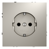 Розетка встраиваемая VOLTUM S70 с заземлением 16А, (кашемир)