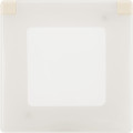 Рамка с защитной крышкой IP44 IK07 Legrand Inspiria для скрытого монтажа 1 механизма Legrand Inspiria, степень пылевлагозащиты IP44, степень ударопрочности IK07, цвет Слоновая кость