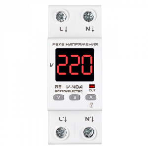 Реле напряжения RE V-40A  RostokElectro