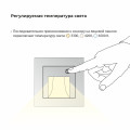 W1154608/ Встраиваемая LED подсветка три режима с датчиком движения  (черный матовый)