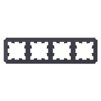 ATLASDESIGN ANTIQUE 4-постовая РАМКА, универсальная, КАРБОН ATN101004