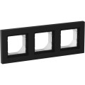 ATLASDESIGN AQUA 3-постовая РАМКА, IP44, КАРБОН ATN441003
