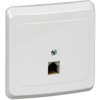 ЭТЮД С/У РОЗЕТКА телефонная, БЕЛЫЙ TELC-001B