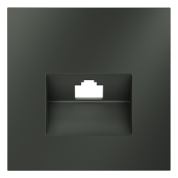 Накладка для розетки компьютерной RJ45 кат.6, S70 (титан)