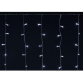 Гирлянда Бахрома 4.5х0.7м 200LED бел. IP44 провод прозр. 230В транзит IEK LGDU301-2-200-L3-T-S-44