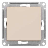 ATLASDESIGN 1-клавишный ВЫКЛЮЧАТЕЛЬ КНОПОЧНЫЙ, сх.1, 10А, механизм, БЕЖЕВЫЙ ATN000215