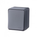 ATLASDESIGN PROFI IP54 О/У 1-клавишный ПЕРЕКЛЮЧАТЕЛЬ, сх.6, 10АХ, АНТРАЦИТ ATN544061