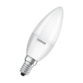 Лампа светодиодная LED Antibacterial B 5.5Вт свеча матовая 6500К холод. бел. E14 470лм 220-240В угол пучка 220град. бактерицидн. покрыт. замена 50Вт OSRAM 4058075561397