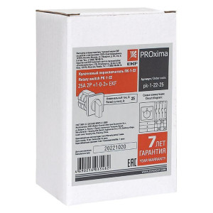 Переключатель кулачковый ПК-1-22 2П 25А 1-0-2 EKF pk-1-22-25