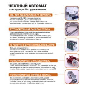Выключатель автоматический VOLTHAUS VYM9 2Р 63А (С) 6кА