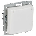 Розетка BRITE РСбш10-3-44-БрАБ 16А IP44 с заземл. защ. шторки с крышкой механизм арктич. бел. IEK BR-R16-16-44-K91