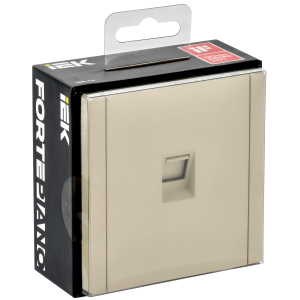 FORTE&PIANO Розетка компьютерная RJ45 кат.6 FP431 ваниль IEK