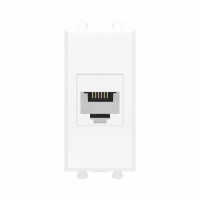 Розетка телефонная 1мод. Avanti Белое облако RJ12 без шторок модульная механизм DKC 4400611