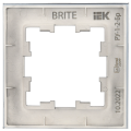 BRITE Рамка 1-местная РУ-1-2-Бр стекло маренго матовый IEK