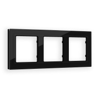 AF380803 Рамка ALFA Platos Черный Стекло закаленное натуральное 3-ая AMBRELLA VOLT