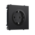 MS806010 Комплект механизма электрической розетки SIGMA Черный матовый 50Hz 2P+E с/з 16A-250V QUANT PRO (SP8060, PR141)