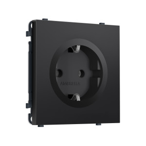 MS806010 Комплект механизма электрической розетки SIGMA Черный матовый 50Hz 2P+E с/з 16A-250V QUANT PRO (SP8060, PR141)