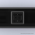 Розетка 1-м 2мод. Avanti "Черный квадрат" 16А IP20 2P+E защ. шторки черн. DKC 4402002