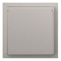 Розетка в сборе IP44, платина RIKETT (35946 PL)