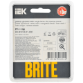 BRITE Рамка 1-местная РУ-1-1-Бр металл черный RE AL IEK