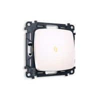 MO202010 Комплект механизма 1-кл выключателя с подсветкой 3200K OMEGA Жемчуг QUANT OP2020, VM101, G11Y AMBRELLA VOLT