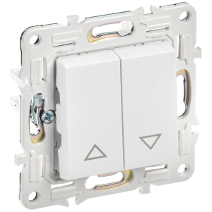 SKANDY Выключатель жалюзи 10А SK-V12W арктический белый IEK