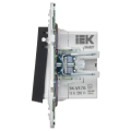 SKANDY Кнопка звонка с индикацией для отелей 10А SK-V17G графит IEK