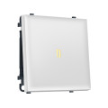 MS122010 Комплект механизма 1-кл выключателя с подсветкой 3200K SIGMA Белый матовый 10A-250V QUANT PRO (SP1220, PR101, G11Y)