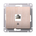 GLOSSA РОЗЕТКА компьютерная RJ45 кат. 5e, механизм, СОСНА GSL001581K