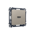 MA374010 Комплект механизма розетки HDMI 2.0 ALFA Серо-бежевый матовый 40V/500mA 2.0GHz 5-18Gbit/s QUANT (AP3740, VM222) AMBRELLA VOLT