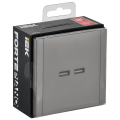 FORTE&PIANO Розетка USB A+A 3,1А FP549 сталь IEK