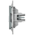 FLITE Розетка 2-местная компьютерная RJ45 категория 5Е UTP РК5е-2-0-ФлС серый IEK