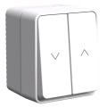 ATLASDESIGN PROFI IP54 О/У 2-клавишный ВЫКЛЮЧАТЕЛЬ ДЛЯ ЖАЛЮЗИ, сх.4, 10А, БЕЛЫЙ ATN540119