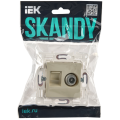 SKANDY Розетка двойная TV+RJ45 кат.6 SK-A15B бежевый IEK