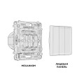MA605010 Комплект механизма 3-кл выключателя ALFA Шампань QUANT (AP6050, VM133) AMBRELLA VOLT