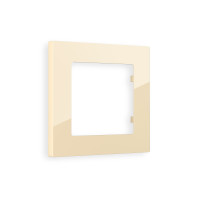 AF220301 Рамка ALFA Techno Бежевый глянец 1-ая AMBRELLA VOLT