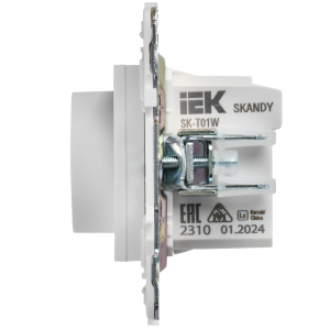 SKANDY Термостат электронный с индикацией SK-T01W арктический белый IEK