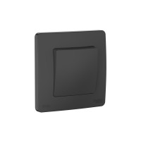 BLANCA С/У IP44 1-клавишный ПЕРЕКЛЮЧАТЕЛЬ (сх.6), 10AX, 250В, АНТРАЦИТ BLNVS410606