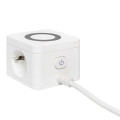 Удлинитель Куб 2х1.3м 3USB 2.4А+зарядное устройство 1кв.мм EKF UBA-CUB-3-WC