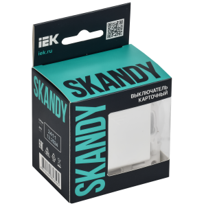 SKANDY Выключатель карточный 30А SK-V15W арктический белый IEK
